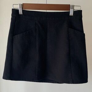 Prince & Fox Classic Black Mini Skirt